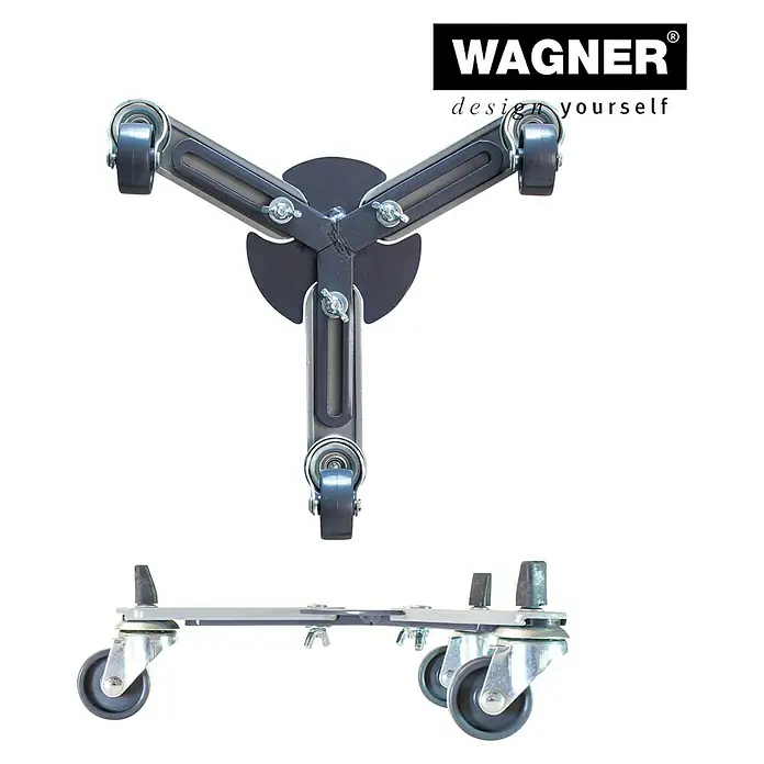 Wagner System Pflanzenroller SUN CITY SMALL - 37,5 cm, Metall, Grau, Max. Belastung: 75 kg - Das Wagner Pflanzenroller-Set: flexibel einstellbar, robust und ideal zum einfachen Bewegen von Pflanzen und Möbeln.