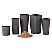 Siena Garden Pflanztopf Lens Eco (Außenmaß (Ø x H): 30 x 30,5 cm, Kunststoff, Grau) | BAUHAUS