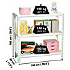 Simonrack Simonclassic Estantería metálica Comfort Plus (Al x An x Pr: 100 x 100 x 30 cm, Capacidad de carga por balda: 100 kg, Número de baldas: 3 ud., Atornillado, Blanco) | BAUHAUS
