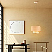 Home Sweet Home Pendelleuchte rund Cane Weave (Ø x H: 30 x 29 cm, Beige, Holz, Beige, E27) | BAUHAUS