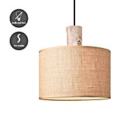 Home Sweet Home Pendelleuchte rund (Ø x H: 30 x 40 cm, Beige, Holz, Beige, E27) | BAUHAUS