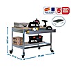 Simonrack Simonwork Banco de trabajo BT0 Box Mobile (L x An: 61 x 91 cm, Altura de trabajo: 91,7 cm, Carga soportada: 120 kg, Galvanizado) | BAUHAUS