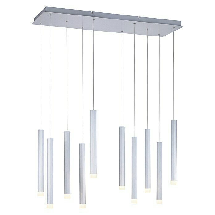 LED-Pendelleuchte Bruno (52 W, L x B x H: 89 x 30 x 60 cm, Aluminium, Warmweiß, 10 Stk.) | BAUHAUS