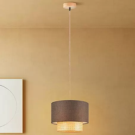 Home Sweet Home  Pendelleuchte rund Cane Weave