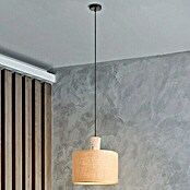 Home Sweet Home Pendelleuchte rund (Ø x H: 30 x 40 cm, Beige, Holz, Beige, E27) | BAUHAUS