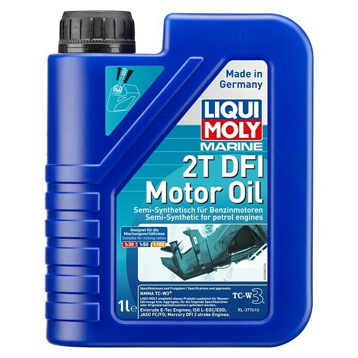 Liqui Moly Marine Motoröl 2T DFI1 l Front View