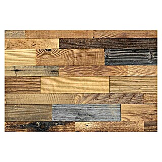 Wodewa Holzpaneel Design Original Altholz (700 x 160 mm, Stärke: 4 mm - 6 mm, 1 Matte)