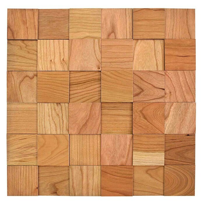 Wodewa Holzmosaik 50 Kirsche (300 x 300 mm, Stärke: 2 mm - 6 mm, 0,09 m²)