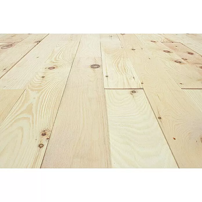 Wodewa Holzriemchen 1000 Zirbe - 1.000 x 100 mm, Stärke: 3 mm - 6 mm, 10 Stk., 1 m², Selbsklebend - Detailaufnahme