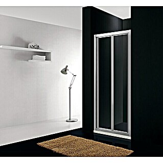 GME Mampara de ducha frontal Akord (An x Al: 70 x 195 cm, Longitud regulable: 66 cm - 71 cm, Espesor: 4 mm, Plateado)
