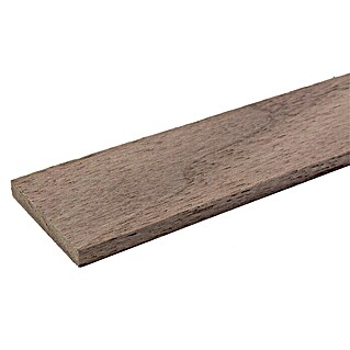 Wodewa Abschlussleiste Nussbaum (1.000 x 30 x 4, Unbehandelt, Nussbaum)