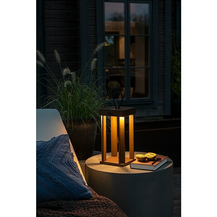 Konstsmide LED-Laterne Cannes (15 x 15 x 42 cm, Rost) | BAUHAUS