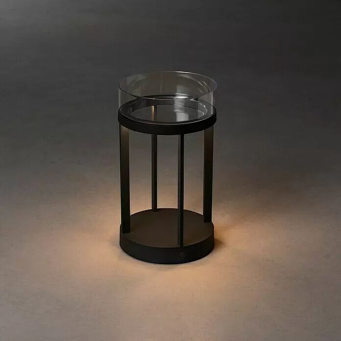 Konstsmide Außenlaterne Chieti - 17 x 17 x 25 cm, Schwarz - Stimmungsaufnahme