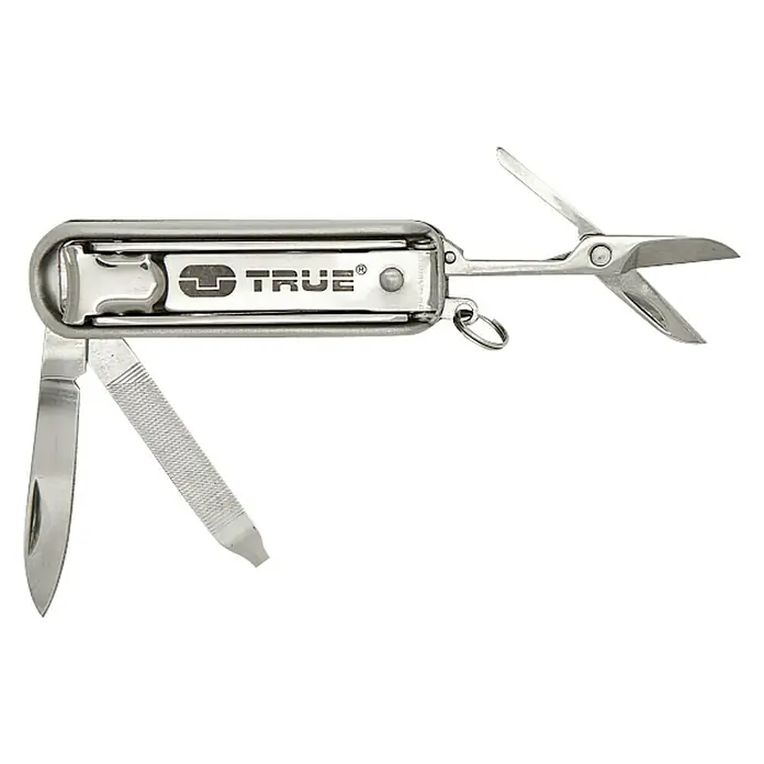 Nite Ize Multiherramienta corta uñas - Largo: 56 mm, Acero inoxidable - Herramienta multifuncional de acero inoxidable con cortaúñas, tijeras, lima y cuchillo para el cuidado de las uñas y el uso diario.