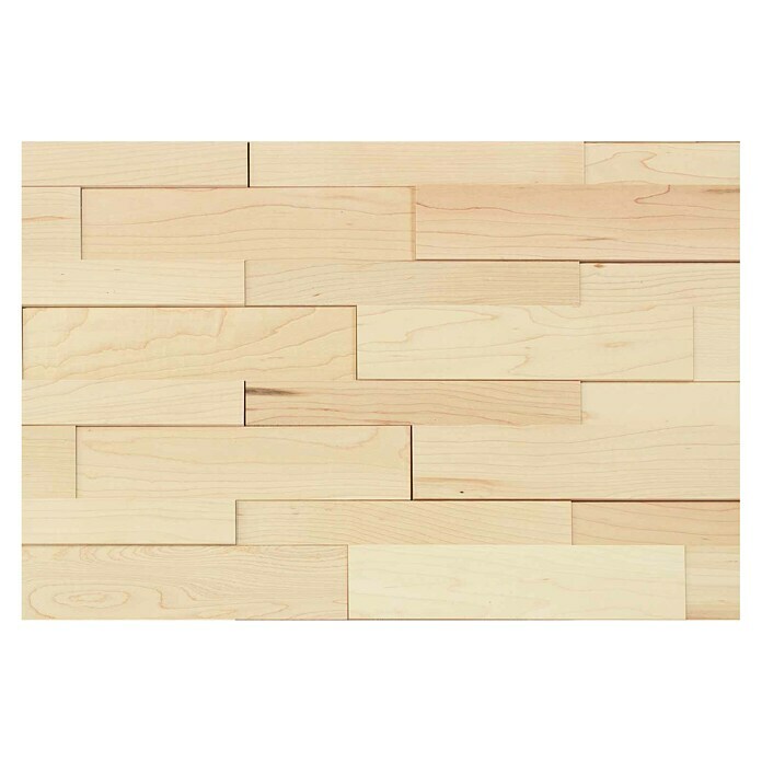 Wodewa Holzpaneel Design Ahorn (700 x 160 mm, Stärke: 2 mm - 6 mm, 0,09 m²)