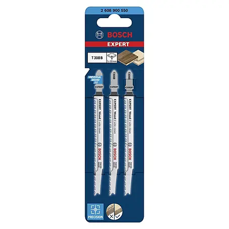 Bosch  Stichsägeblätter Wood 2-Side Clean T308 B