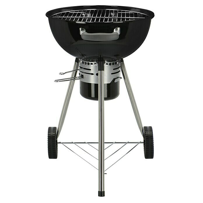 Kingstone Kugelgrill Bullet 47Schwarz, Hauptgrillfläche: Ø 47 cm Front View