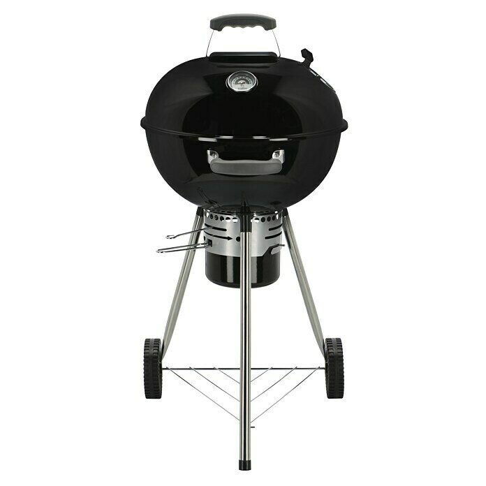 Kingstone Kugelgrill Bullet 47Schwarz, Hauptgrillfläche: Ø 47 cm Front View