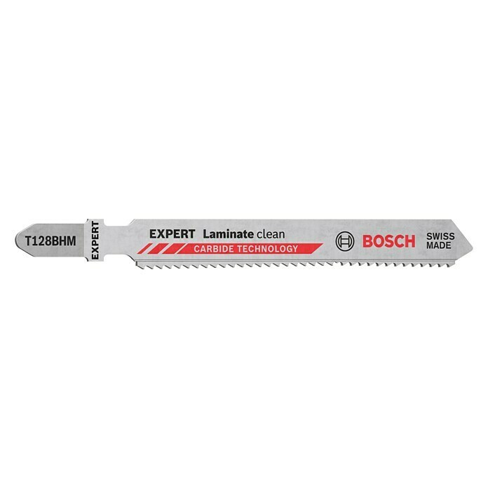 Bosch Expert Stichsägeblätter Laminate Clean T 128 BHM3 Set, T-Schaft Front View