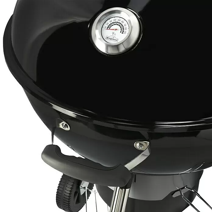 Kingstone Kugelgrill Bullet 57 - Durchmesser Grillfläche: 57 cm, Schwarz - Detailaufnahme