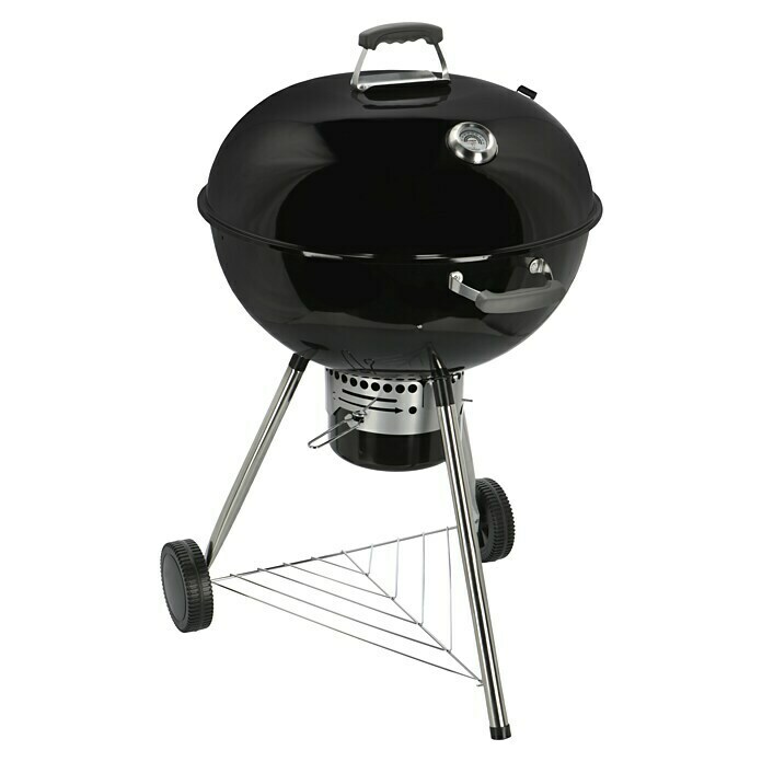 Kingstone Kugelgrill Bullet 66Schwarz, Hauptgrillfläche: Ø 66 cm Diagonal View