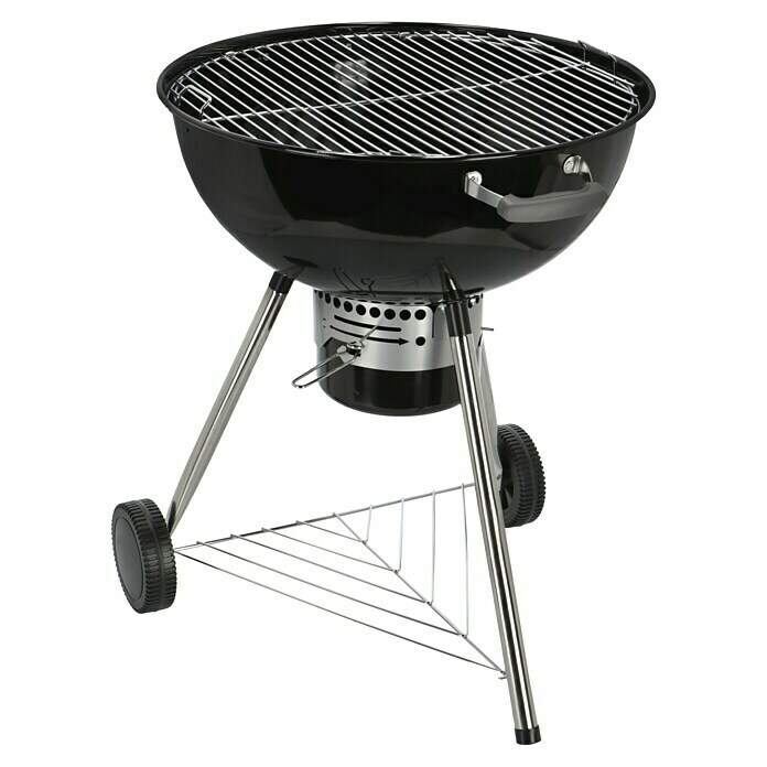 Kingstone Kugelgrill Bullet 66Schwarz, Hauptgrillfläche: Ø 66 cm Diagonal View