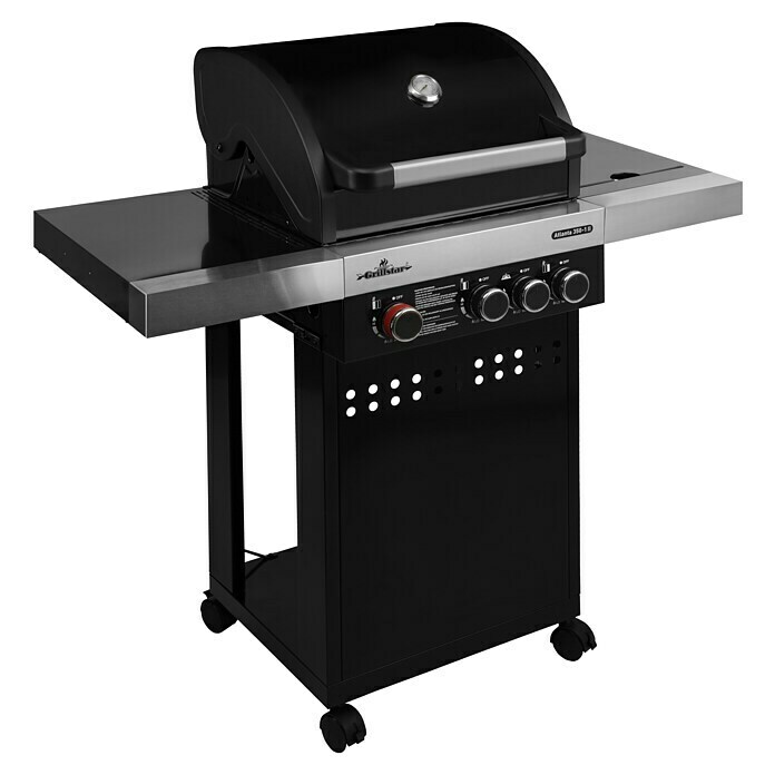 Grillstar Gasgrill Atlanta II 350-1Anzahl Brenner: 3, Hauptgrillfläche: 50 x 41,5 cm, 12 kW Diagonal View