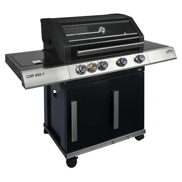 Kingstone KMS Gasgrill Cliff 450-IAnzahl Brenner: 4, Hauptgrillfläche: 70 x 45 cm, 17,5 kW Diagonal View