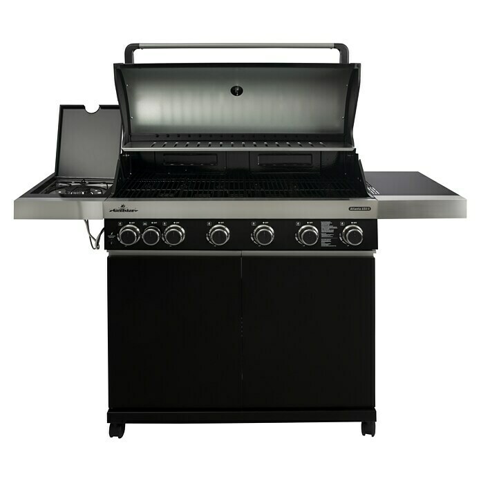 Grillstar Gasgrill Atlanta II 650Anzahl Brenner: 6, Hauptgrillfläche: 90,5 x 41,5 cm, 24 kW Front View