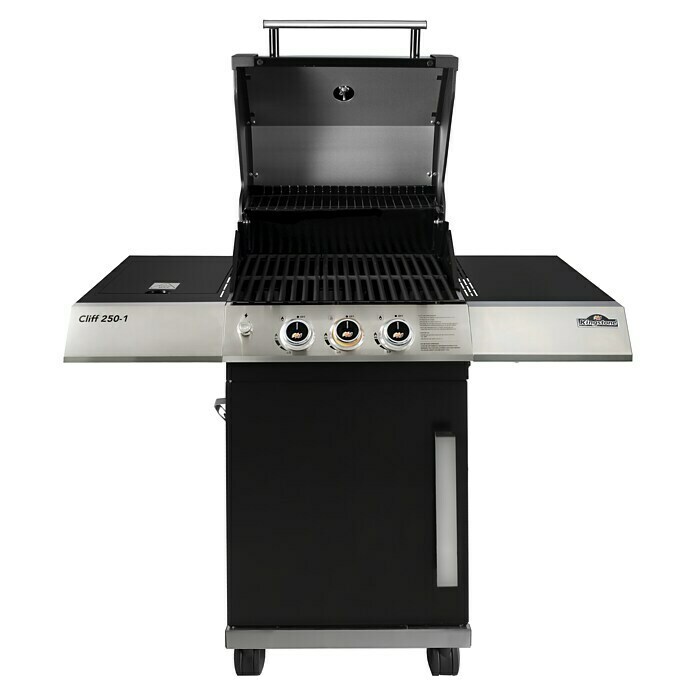 Kingstone Gasgrill Cliff 250-IAnzahl Brenner: 2, Hauptgrillfläche: 49 x 45 cm, 10,5 kW Front View