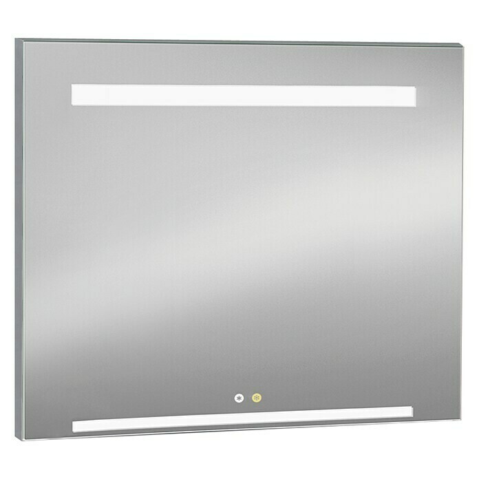 Camargue Espejo con luz LED Claire (Dimensiones (An x Al): 120 x 80 cm, Sensor luz fría/luz cálida, Con marco)