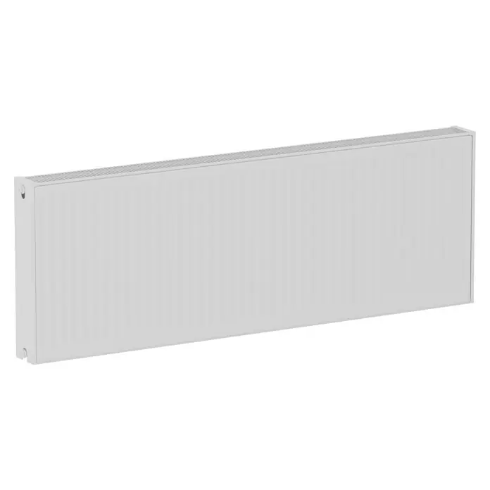 Kompaktheizkörper - B x H: 1.400 x 500 mm, Wärmeleistung bei Vorlauftemperatur von 75 °C (D: 50): 2.186 W, Typ Heizkörper: 22 - Ein modernes, weißes Heizpaneel. Ideal für effiziente Wärmeverteilung und stilvolles Design in jedem Raum.