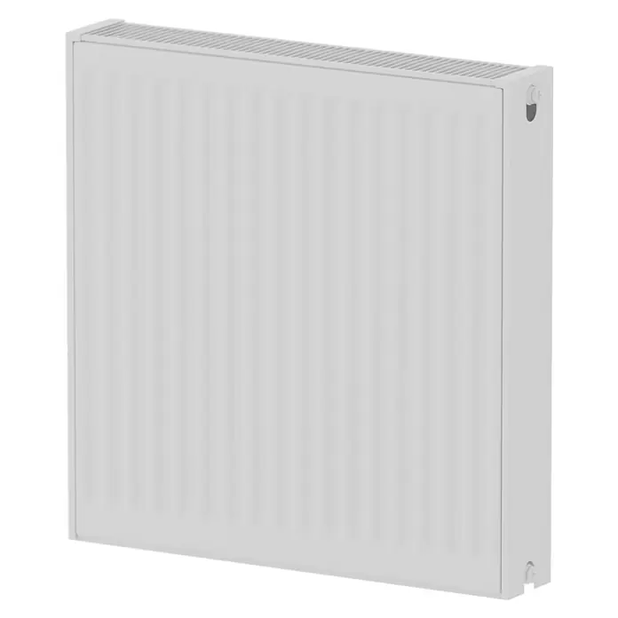 De'Longhi Kompaktheizkörper - B x H: 600 x 600 mm, Wärmeleistung bei Vorlauftemperatur von 75 °C (D: 50): 1.032 W, Typ Heizkörper: 22 - Weißer Heizkörper mit vertikalen Rippen für effiziente Wärmeverteilung in Wohnräumen. Kompaktes Design, ideal für moderne Innenräume.