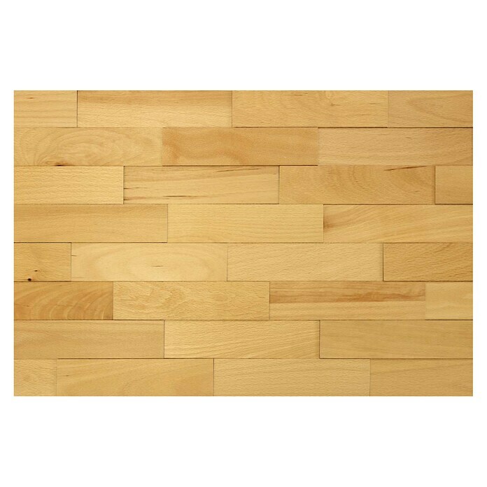 Wodewa Echtholzriemchen 200 Buche (200 x 50 mm, Stärke: 2 mm - 6 mm, 100 Stk., 1 m², UV-geölt)
