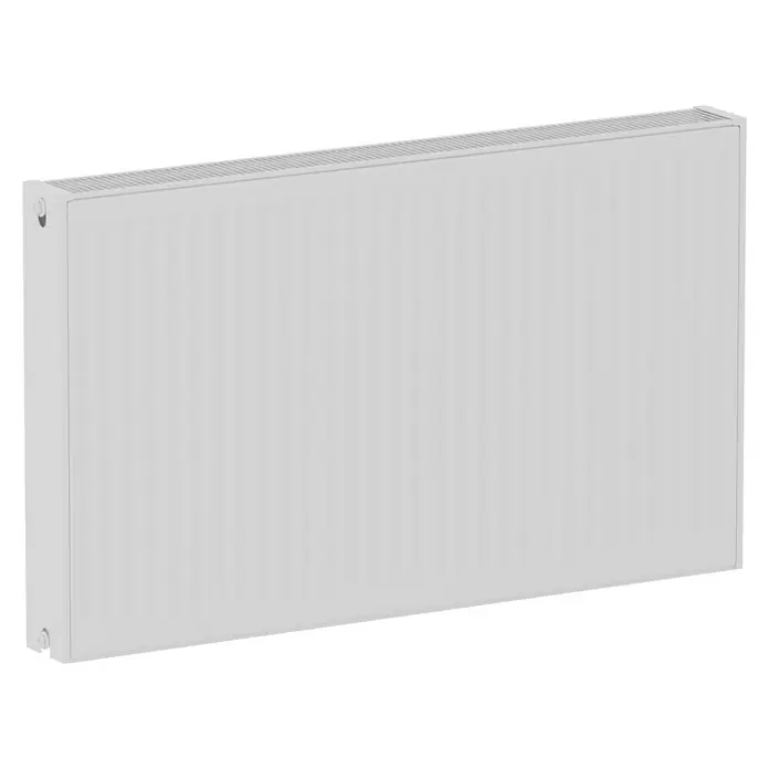 De'Longhi Kompaktheizkörper - B x H: 1.000 x 500 mm, Wärmeleistung bei Vorlauftemperatur von 75 °C (D: 50): 1.485 W, Typ Heizkörper: 22 - Nahaufnahme eines Heizkörpers. Modernes Heizgerät für ein angenehmes Raumklima mit feinen Lamellen für optimale Wärmeverteilung.