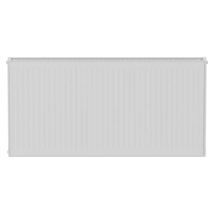 Kompaktheizkörper - B x H: 1.200 x 600 mm, Wärmeleistung bei Vorlauftemperatur von 75 °C (D: 50): 2.170 W, Typ Heizkörper: 22 - Weißer Heizkörper mit Lamellenstruktur. Ideal für effiziente Raumheizung und modernes Design.