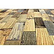 Wodewa Echtholzriemchen 400 Original Altholz (400 x 80 mm, Stärke: 5 mm - 10 mm, 32 Stk., 1 m², Selbstklebend) | BAUHAUS