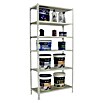 Simonrack Maderclick Estantería metálica Superplus (Al x An x Pr: 250 x 110 x 30 cm, Capacidad de carga por balda: 200 kg, Número de baldas: 6 ud., Inserción, Blanco/Madera) | BAUHAUS