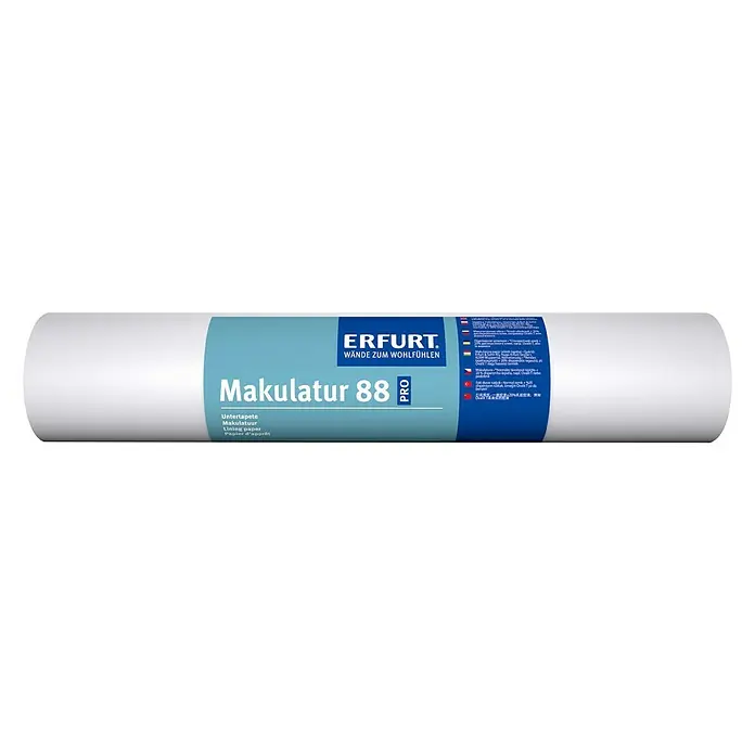 Erfurt Makulaturtapete 88 PRO - L x B: 33,5 x 0,53 m - Die Erfurt Makulatur 88 Pro Untertapete in der Detailansicht. Perfekt für glatte Wände und zur Vorbereitung für neue Tapeten.