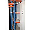 Simonrack Simonforte Estantería para cargas pesadas Chipboard (Al x An x Pr: 150 x 120 x 75 cm, Capacidad de carga por balda: 600 kg, Número de baldas: 3 ud., Inserción, Azul/Naranja) | BAUHAUS