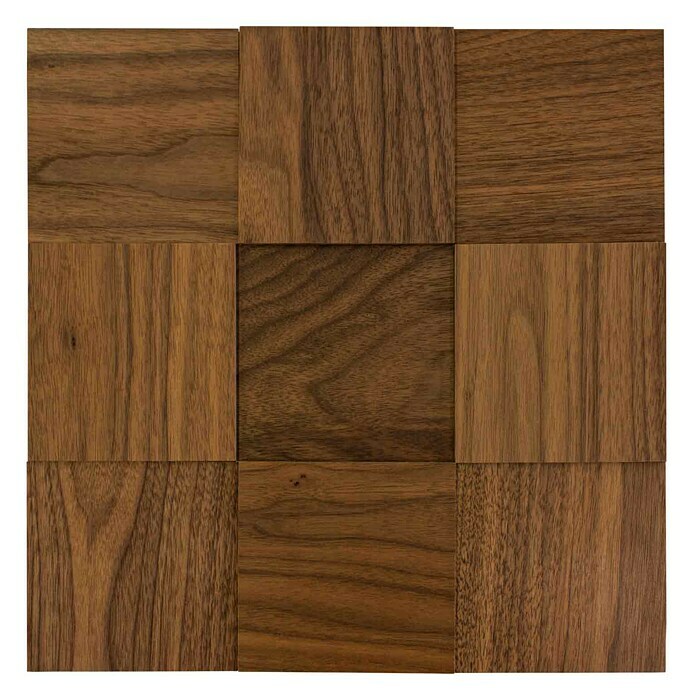 Wodewa Holzmosaik 100 Nussbaum (300 x 300 x 3 mm, 0,09 m²)
