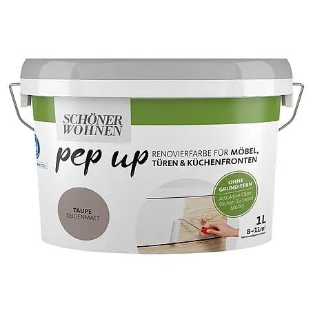 SCHÖNER WOHNEN-Farbe Pep up Weißlack für Möbel, Türen & Küchenfronten