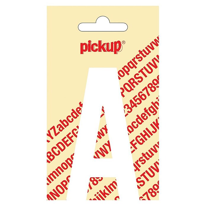 Pickup Etiqueta adhesiva (Motivo: A, Blanco, Altura: 90 mm)