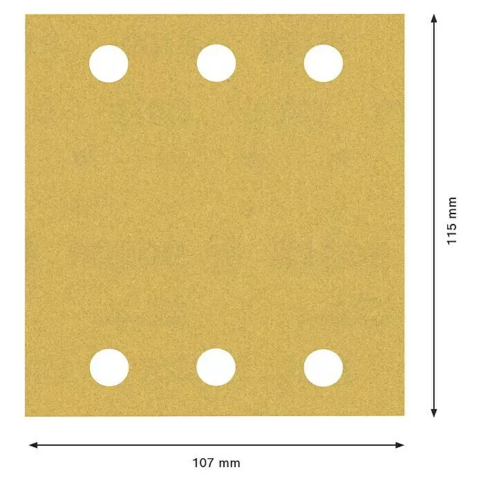 Bosch Expert Schleifblätter C470Körnung: 180, 115 x 107 mm, 10 Stk.
