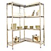Simonrack Simoninox Abschlussregal (H x B x T: 200 x 136 x 50 cm, Traglast pro Boden: 200 kg, Anzahl Böden: 4 Stk., Stecken, Material Boden: Metall) | BAUHAUS