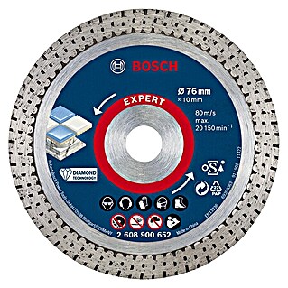 Bosch Expert Diamant-Trennscheibe Hard Ceramic (Geeignet für: Fliesen, Durchmesser Scheibe: 76 mm)
