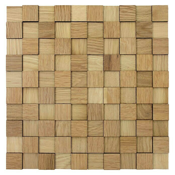 Wodewa Holzmosaik 30 Eiche  (300 x 300 mm, Stärke: 2 mm - 6 mm, 0,09 m²)
