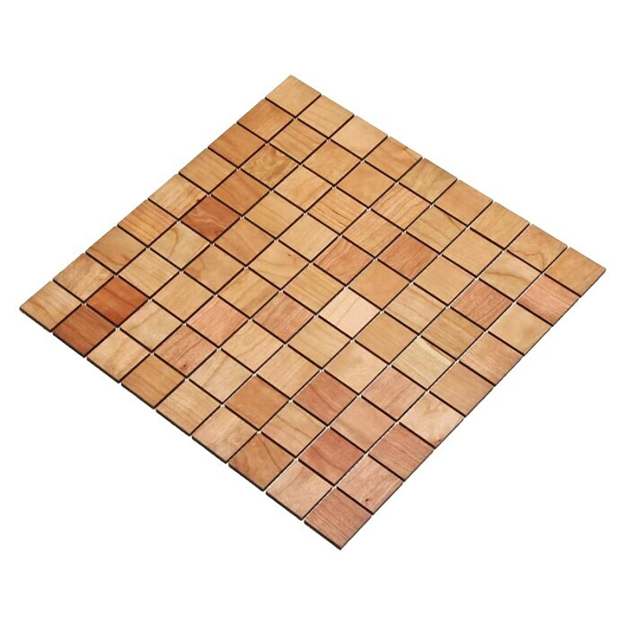 Wodewa Holzmosaik Kirsche (288 x 288 x 4 mm, 0,09 m², Motiv: Miniquadrate)