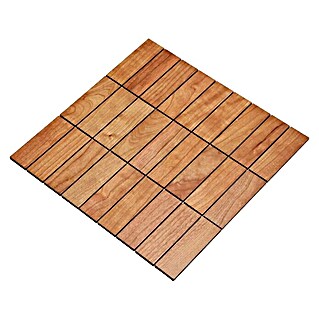 Wodewa Holzmosaik Kirsche (288 x 288 x 4 mm, 1 Matte, Motiv: Rechtecke)