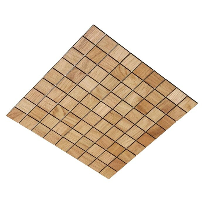 Wodewa Holzmosaik Eiche  (288 x 288 x 4 mm, 0,09 m², Motiv: Miniquadrate)